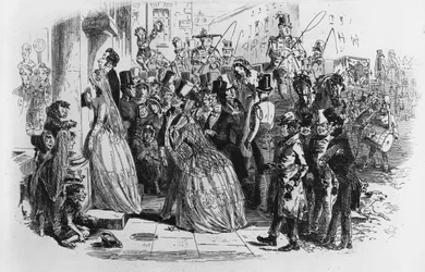 Thuiskomen van de kerk, illustratie uit 